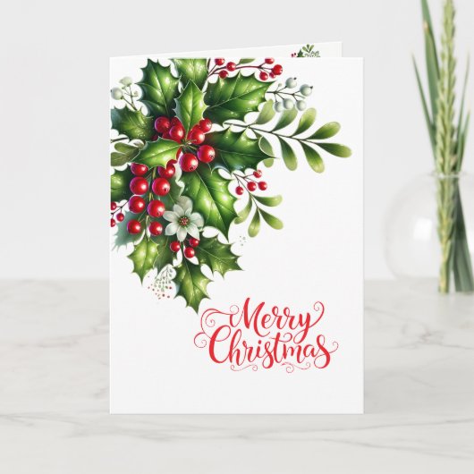 Kerstkaart Feestdagen Kaart (Voorkant)