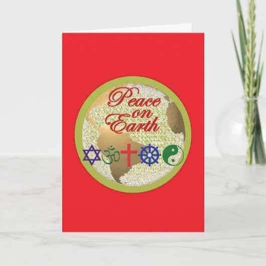 Kerstkaart Feestdagen Kaart (Voorkant)