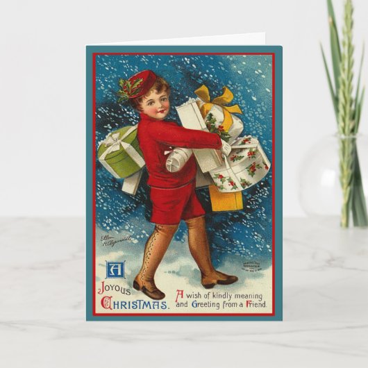 kerstkaart feestdagen kaart (Voorkant)