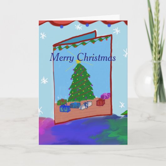 kerstkaart feestdagen kaart (Voorkant)