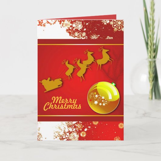 kerstkaart feestdagen kaart (Voorkant)