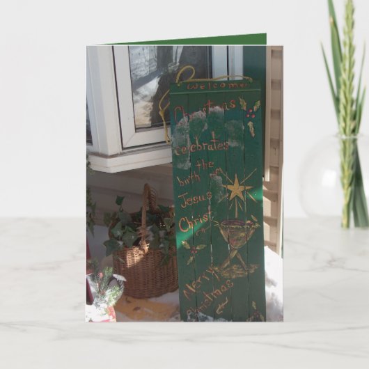 kerstkaart feestdagen kaart (Voorkant)