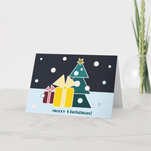 Kerstkaart Feestdagen Kaart (Voorkant)