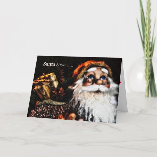 kerstkaart feestdagen kaart (Voorkant)