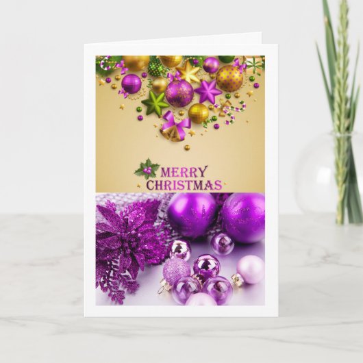 kerstkaart feestdagen kaart (Voorkant)