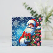 Kerstkaart! Feestdagenkaart (Staand voorkant)