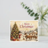 kerstkaart feestdagenkaart (Staand voorkant)