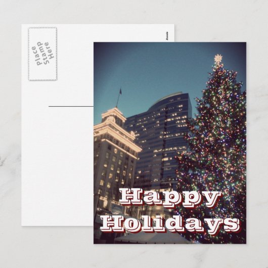 Kerstkaart Feestdagenkaart (Voorkant / Achterkant)