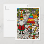 kerstkaart feestdagenkaart (Voorkant / Achterkant)