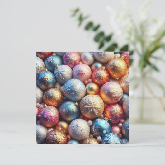 Kerstkaart! Feestdagenkaart (Staand voorkant)