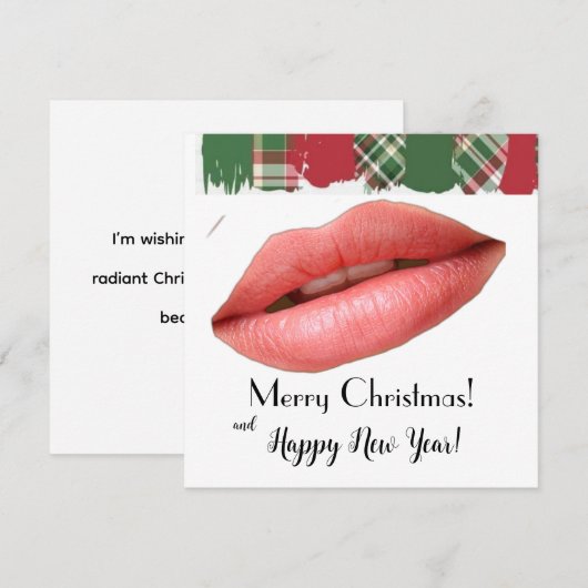 Kerstkaart! Feestdagenkaart (Voorkant / Achterkant)