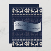 kerstkaart feestdagenkaart (Voorkant / Achterkant)