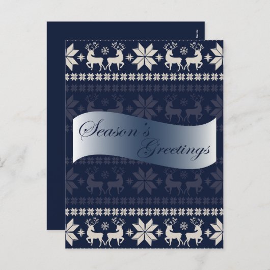 kerstkaart feestdagenkaart (Voorkant / Achterkant)