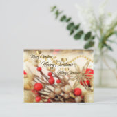 kerstkaart feestdagenkaart (Staand voorkant)