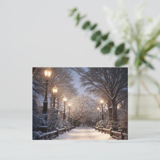 kerstkaart feestdagenkaart (Staand voorkant)