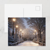 kerstkaart feestdagenkaart (Voorkant / Achterkant)