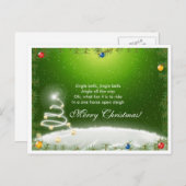 kerstkaart feestdagenkaart (Voorkant / Achterkant)