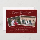 kerstkaart feestdagenkaart (Voorkant / Achterkant)