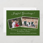  kerstkaart feestdagenkaart (Voorkant / Achterkant)