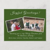 kerstkaart feestdagenkaart (Voorkant)