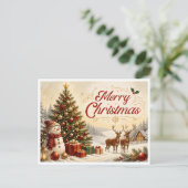 kerstkaart feestdagenkaart (Staand voorkant)