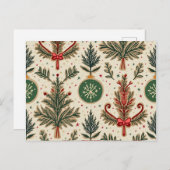 kerstkaart feestdagenkaart (Voorkant / Achterkant)