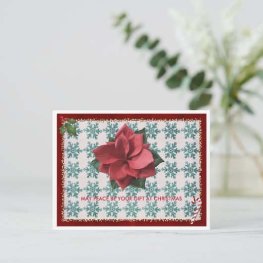 kerstkaart feestdagenkaart (Staand voorkant)