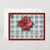 kerstkaart feestdagenkaart (Voorkant / Achterkant)