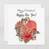 Kerstkaart! Feestdagenkaart (Voorkant / Achterkant)