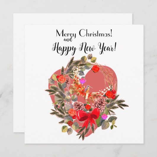 Kerstkaart! Feestdagenkaart (Voorkant / Achterkant)