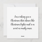 Kerstkaart! Feestdagenkaart (Achterkant)