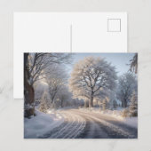 kerstkaart feestdagenkaart (Voorkant / Achterkant)