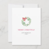 kerstkaart, feestkaartje feestdagenkaart (Voorkant)