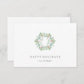 kerstkaart, feestkaartje, Greenery Berries (Voorkant / Achterkant)