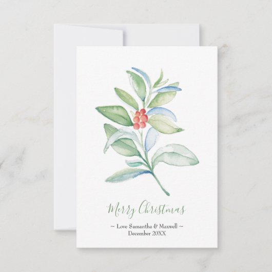 kerstkaart, feestkaartje RSVP kaartje (Voorkant)