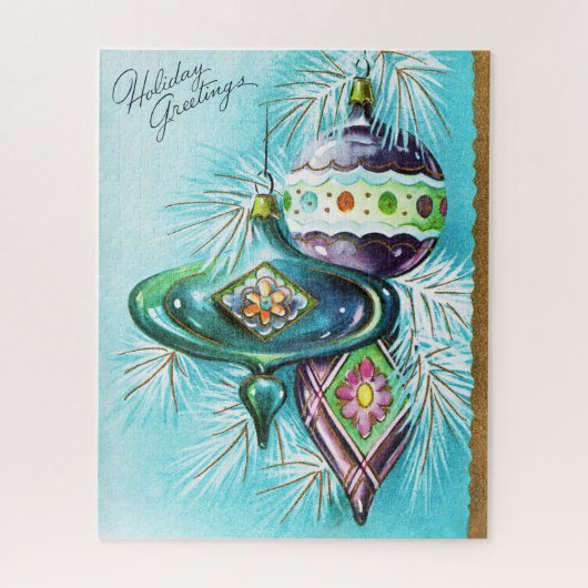 kerstkaart Festive puzzle Legpuzzel (Verticaal)