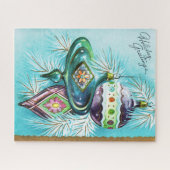 kerstkaart Festive puzzle Legpuzzel (Horizontaal)