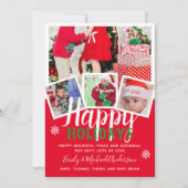 KERSTKAART Fijne Feestdagen 2022 Rood Groen Kaart (Voorkant)