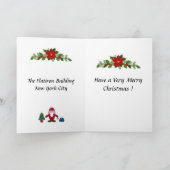 Kerstkaart - Flatiron Building, New York City Kaart (Binnen)