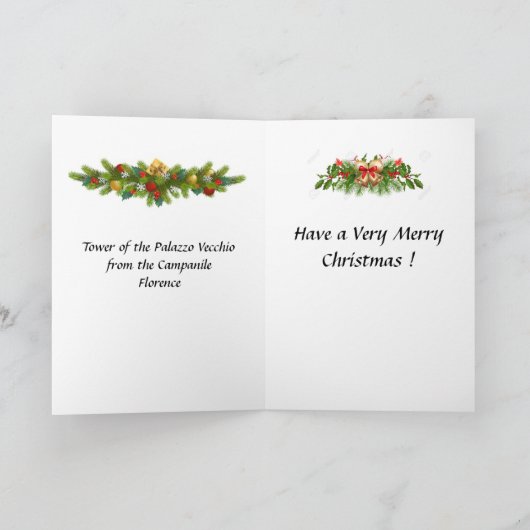 kerstKaart - Florence, Italië Kaart (Binnen)