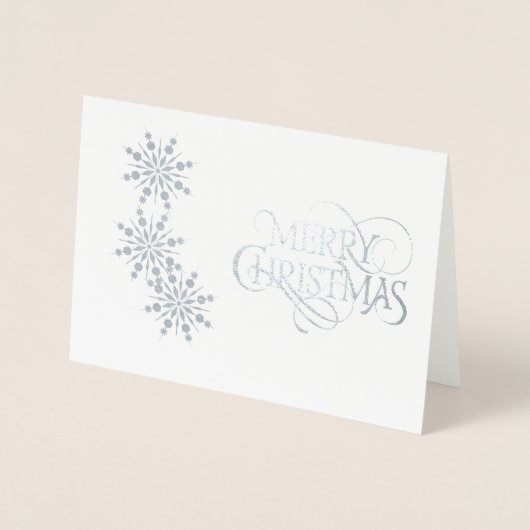 kerstkaart folie kaarten (Voorkant)