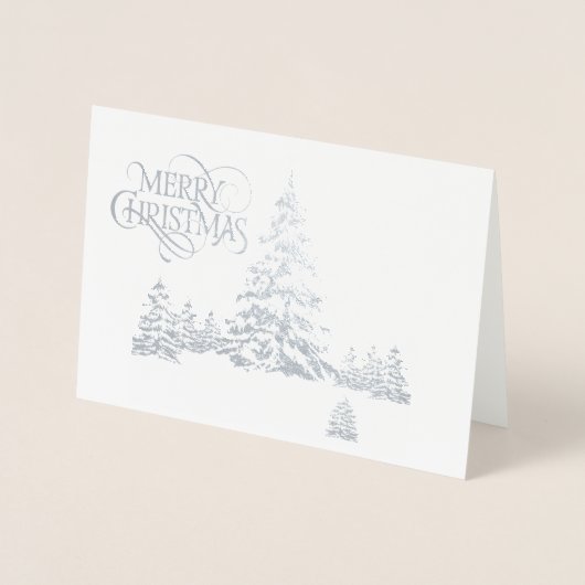 kerstkaart folie kaarten (Voorkant)