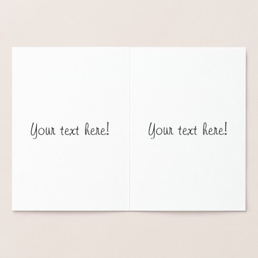 Kerstkaart Folie Kaarten (Binnen)