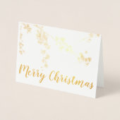 kerstkaart folie kaarten (Voorkant)