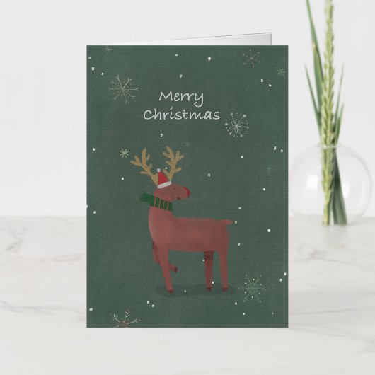 Kerstkaart Folie Wenskaart (Voorkant)