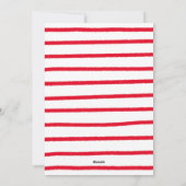 Kerstkaart Fotocabine - Candy Cane Rood (Achterkant)