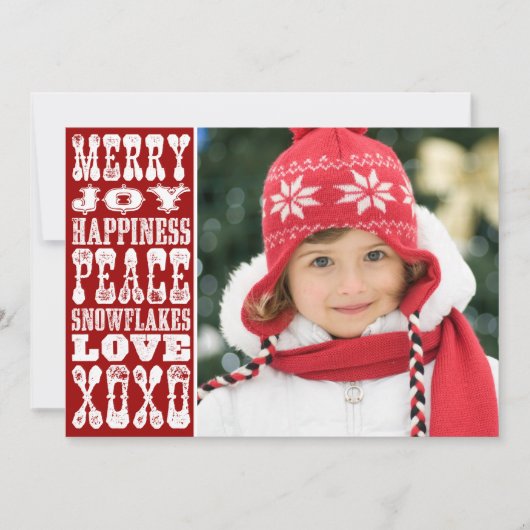 kerstkaart Fotovakantiekaart (Voorkant)