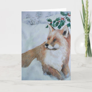 Kerstkaart - Fox Feestdagen Kaart