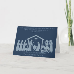 Kerstkaart geboorte – Emmanuel God Met Ons Kaart