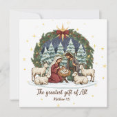 Kerstkaart geboorte Jezus (Voorkant)